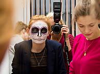 Sugarskulls - zajęcia z charakteryzacji. Październik 2015 r. Fot. Anita Kot