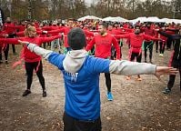 Zombie podczas Run Or Death. Szkoła Wizażu i Charakteryzacji SWiCh przygotowuje żywe trupy. Fot. Piotr Pazdyka